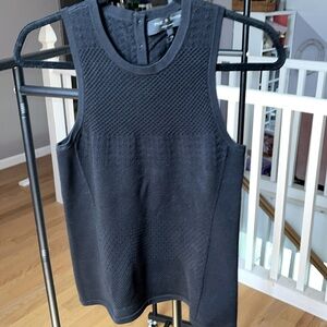 Rag & Bone Black Textured Sleeveless Top